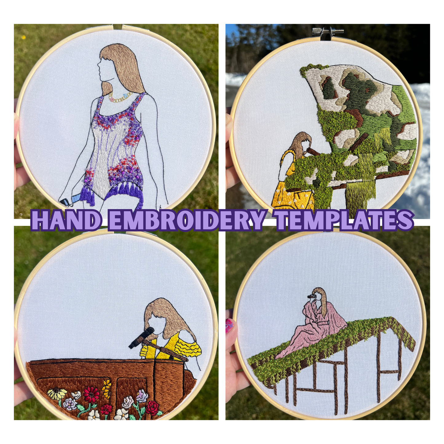 T's Tour Outfits - Embroidery Template Pack (4)