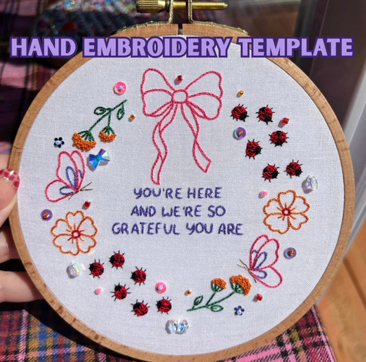 New England Bugs - Embroidery Template