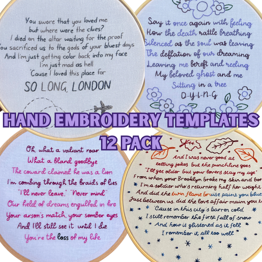 TS Bridges Mega Embroidery Template Pack (12)