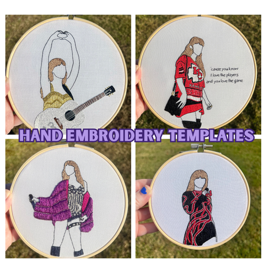 T's Tour Outfits - Embroidery Template Pack (4)