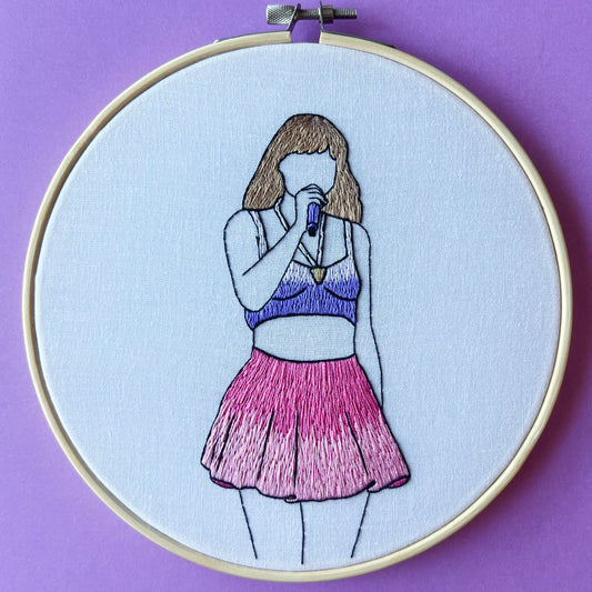 Mix n Match Hand Embroidered Decor in 7 inch Wooden Hoop